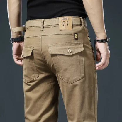 Cotton stretch smart-casual pants