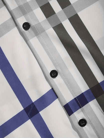 Men's Plaid Business Casual Shirt