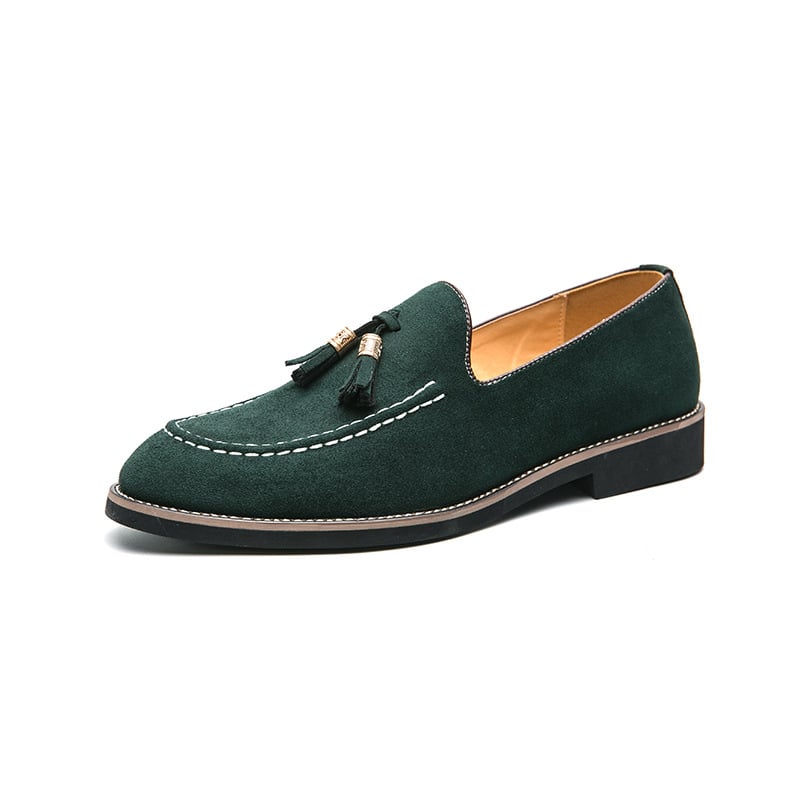 Fashionable And Comfortable Casual All-Match Suede Tassel Design Casual Leather Shoes