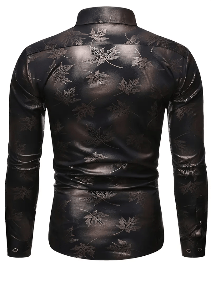 Men's Geometric Business Casual Shirt