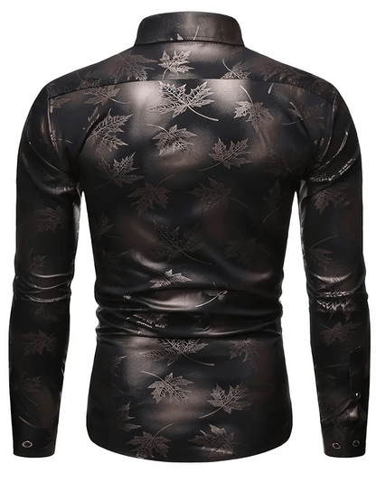 Men's Geometric Business Casual Shirt