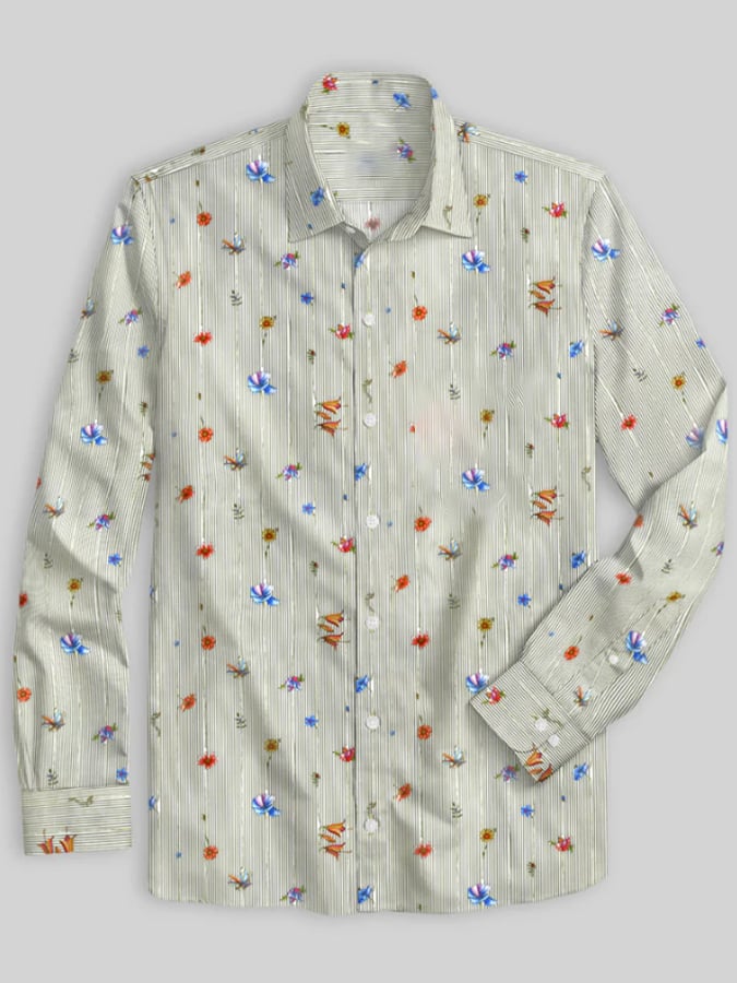 Men's Business Style Simple Shirt