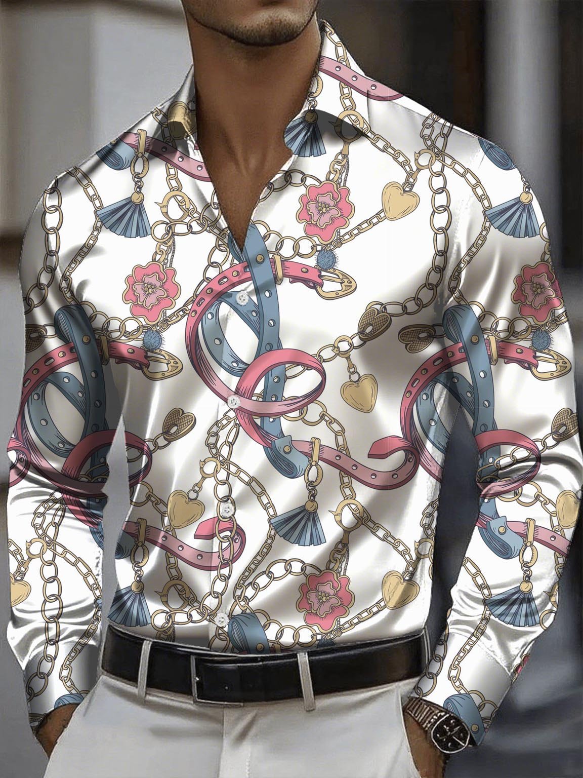 Men's Elegant And Classic Business Long-Sleeve Shirt