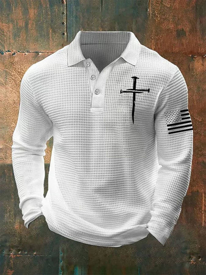Men's Casual Faith Waffle Button Top