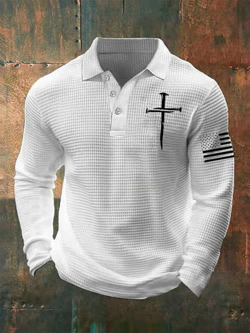 Men's Casual Faith Waffle Button Top