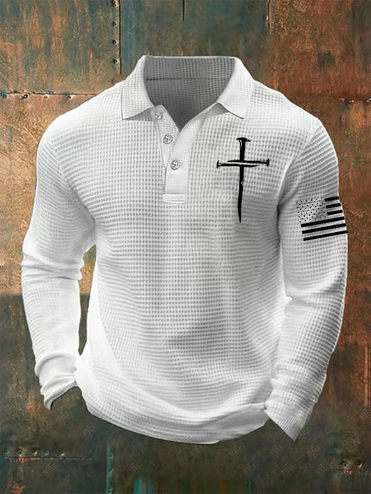 Men's Casual Faith Waffle Button Top