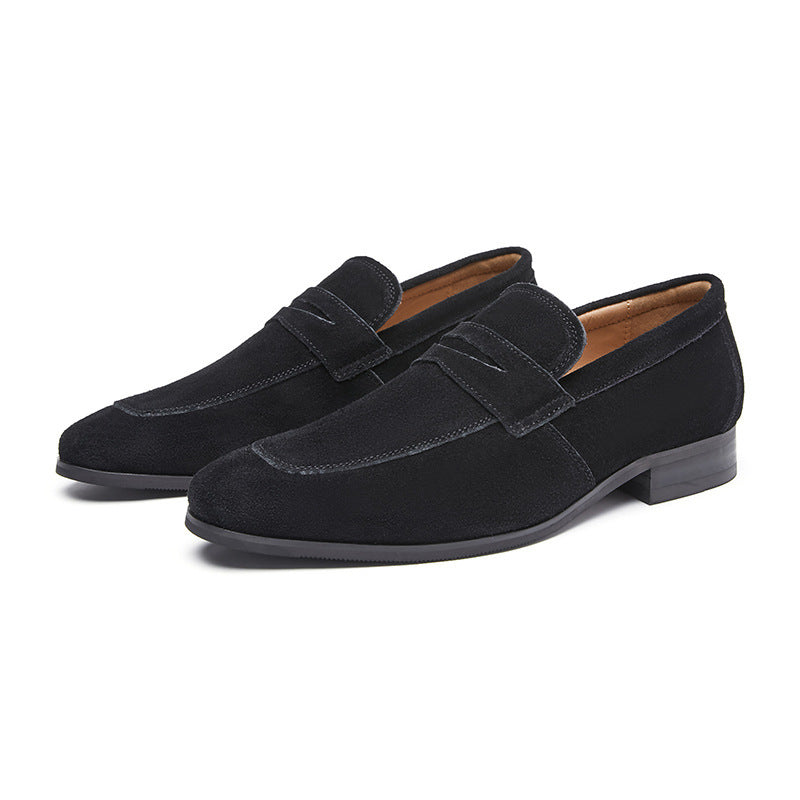 Men's Simple Suede Frosted British Style Loafers