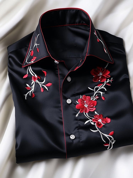 Men's Business Casual Lapel Short Sleeve Shirt