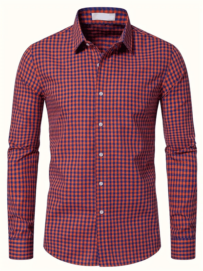 Men's Plaid Business Casual Shirt