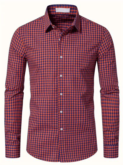 Men's Plaid Business Casual Shirt