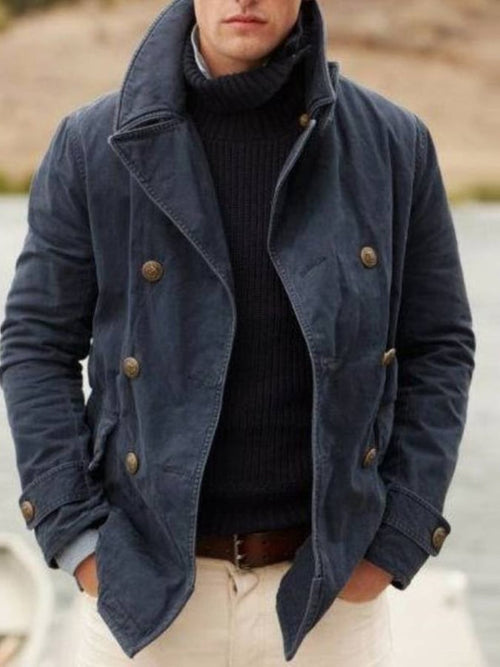Casual And Fashionable Solid Color Loose Lapel Jacket