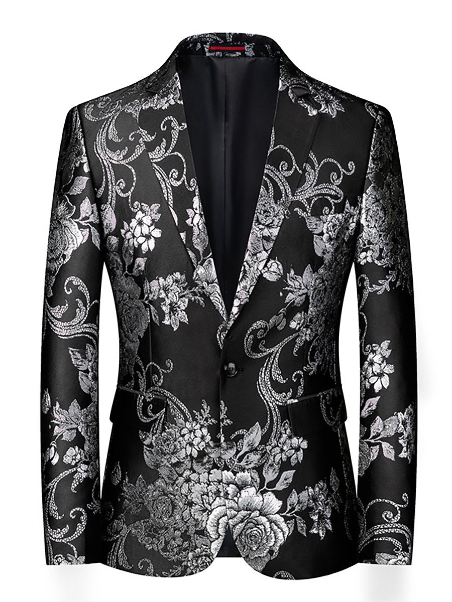 Men's Business Casual Gilded Suit Jacket