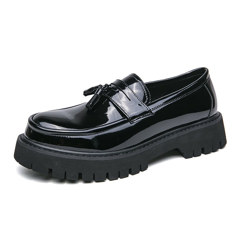 Men's Contrasting Color Business Casual Leather Shoes