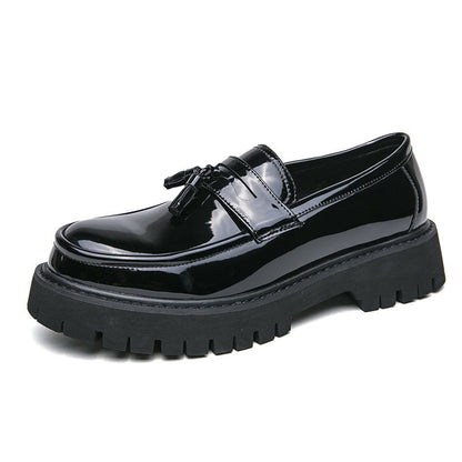 Men's Contrasting Color Business Casual Leather Shoes