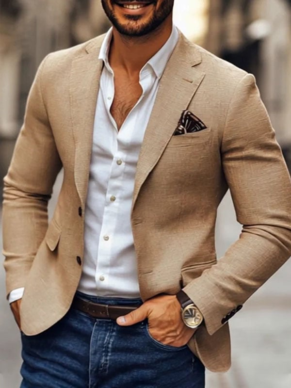 Men's Plaid Casual Suit