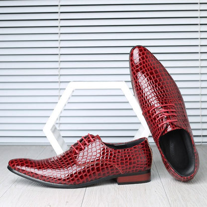 Business Casual British Style Fashion Men'S Leather Shoes