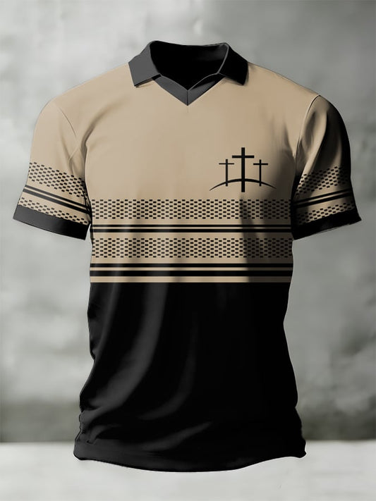 Men's Retro Faith Print Shirt