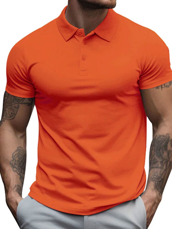 Short-sleeved CasualBusiness Style Polo Shirt