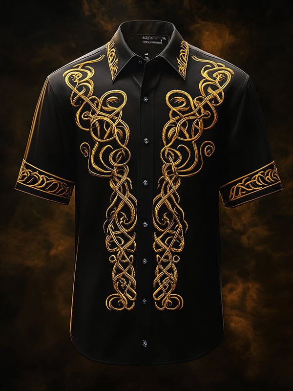 Men's Retro Gothic Dark Shirt