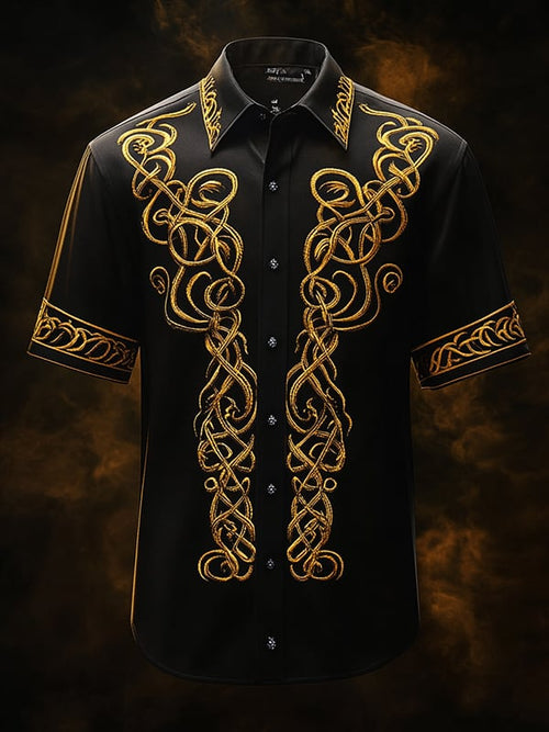 Men's Retro Gothic Dark Shirt