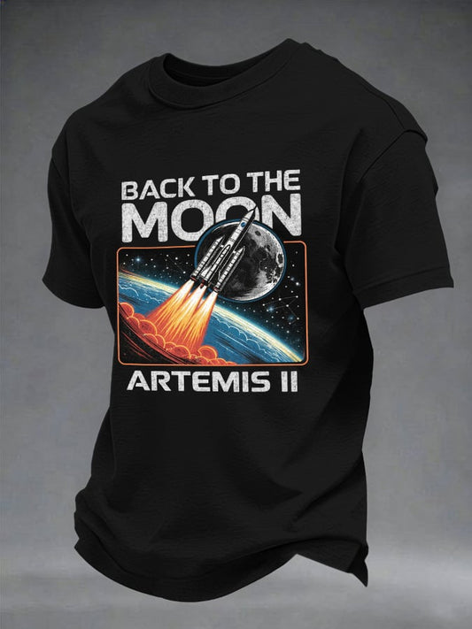Lunar Mission Retro Graphic T-Shirt