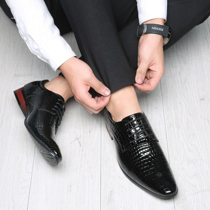 Business Casual British Style Fashion Men'S Leather Shoes