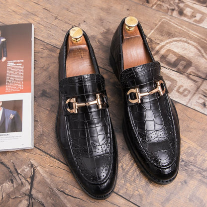 Men'S Business Casual Exotic Skin Shoes