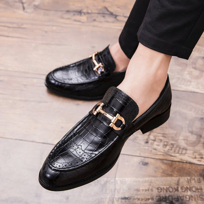 Men'S Business Casual Exotic Skin Shoes