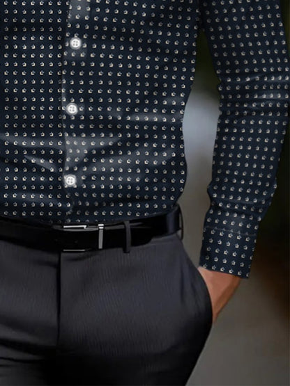Men's Business Style Simple Shirt