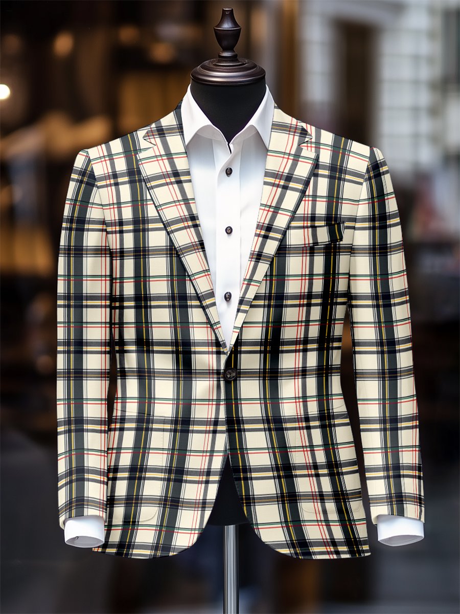 Men's Retro Casual Plaid Blazer