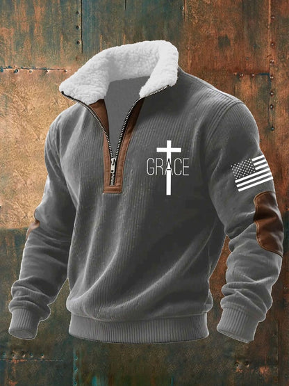 Men's Faith Textured Sweatshirt