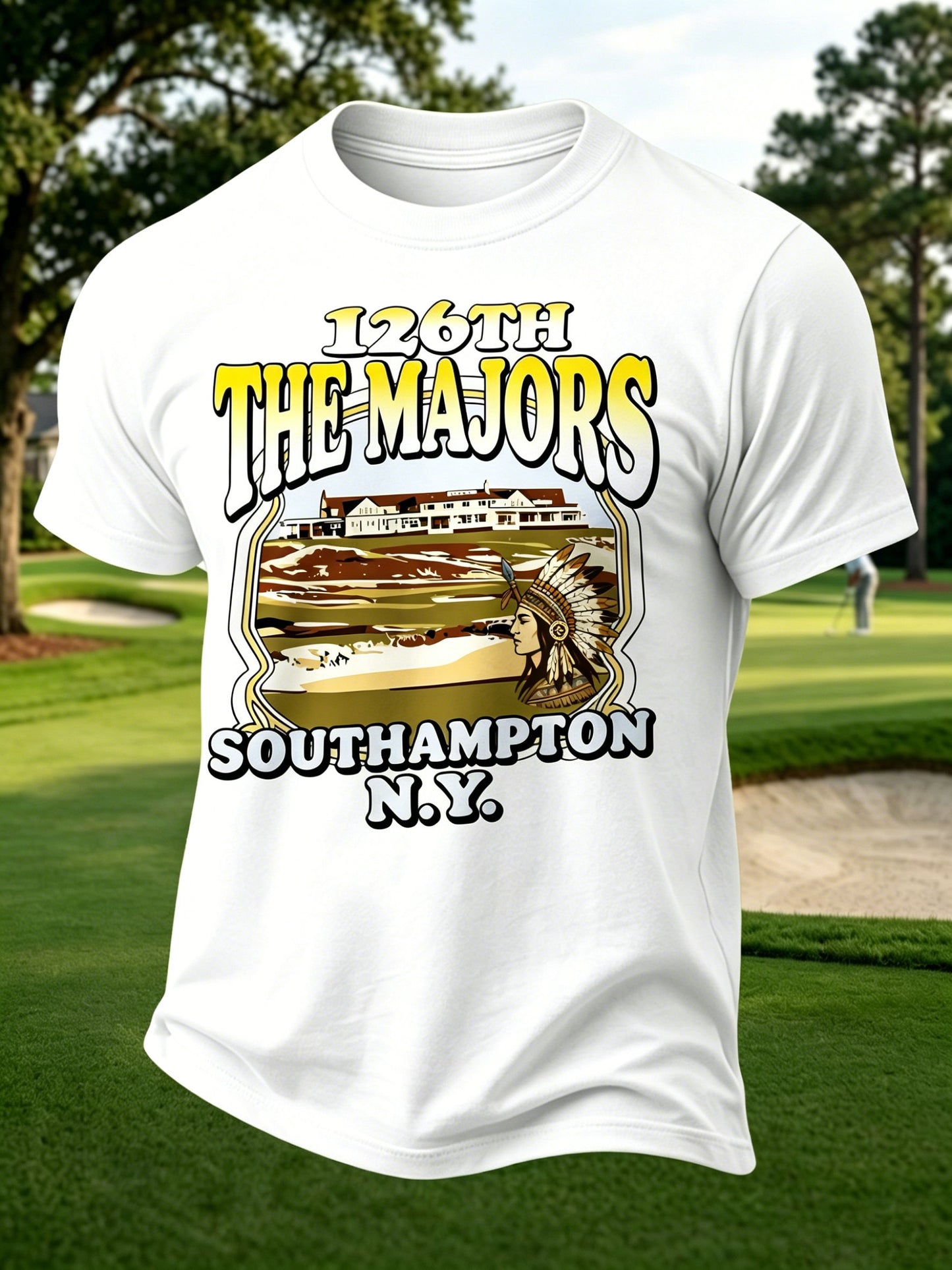 Men's Golf Enthusiast Printed Casual Tops
