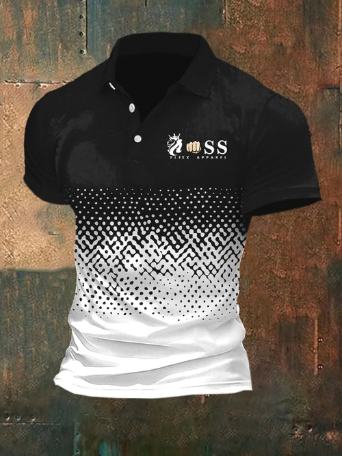Men's Fashion Casual Business Contrast Color Polo