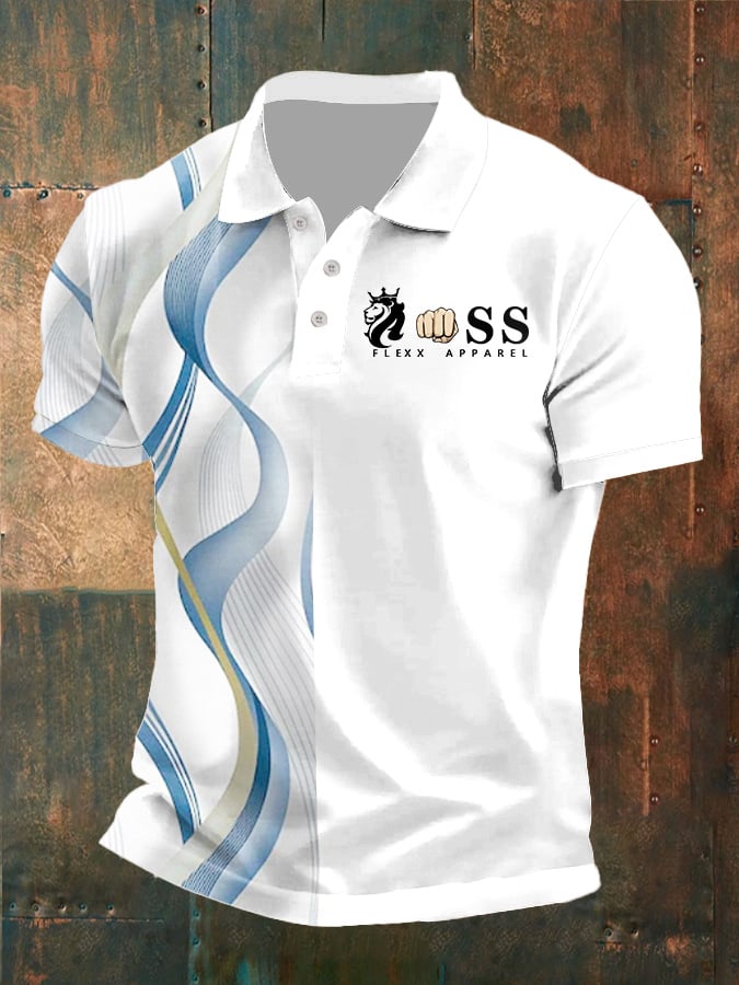 Men's Fashion Casual Business Contrast Color Polo