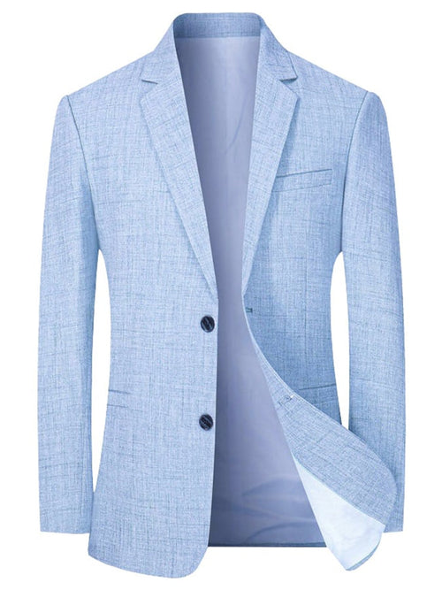 Men's Work Office Notched Collar Solid Regular Fit Blazer