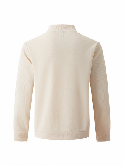 Men's Vintage Waffle Zip Comfort Jacket