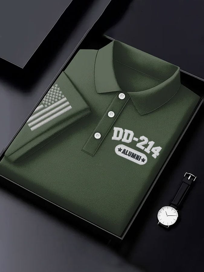 Men's Veteran Print Polo Shirt