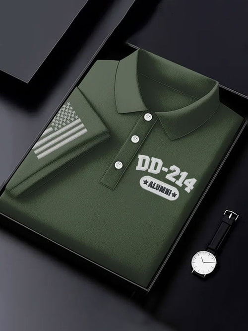 Men's Veteran Print Polo Shirt