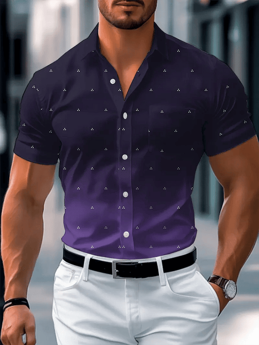Men's business short-sleeved shirt