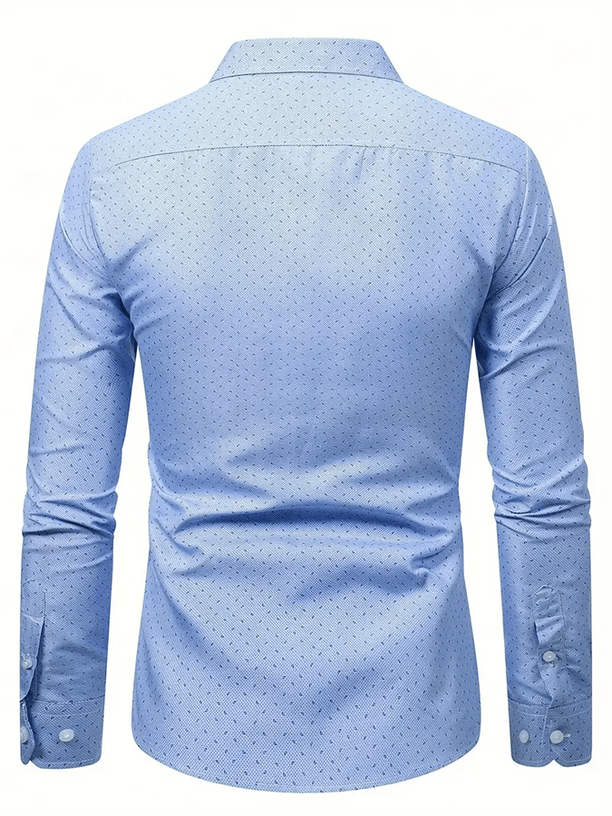 Men's Geometric Business Casual Shirt