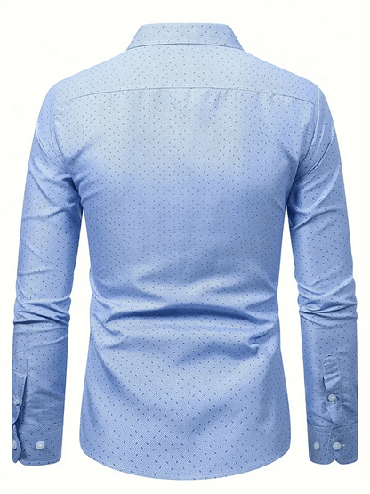 Men's Geometric Business Casual Shirt