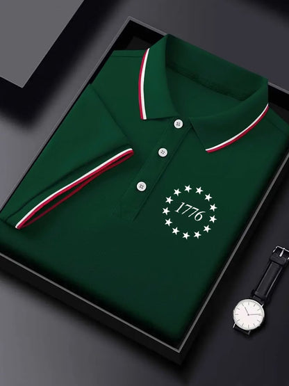 Men's 1776 Print Polo Shirt