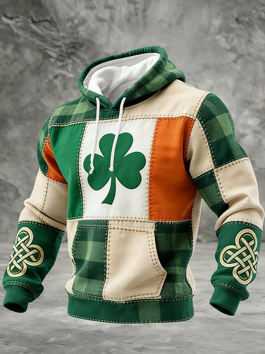 Men's Vintage Lucky St. Patrick's Day Hoodie