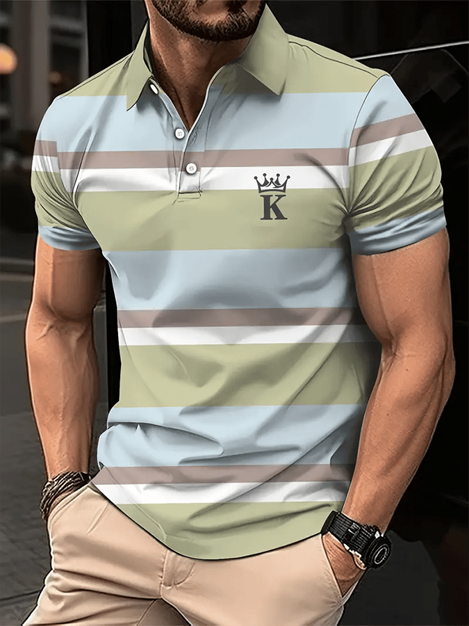 Men's Fashionable And Versatile Business Casual Polo Shirt