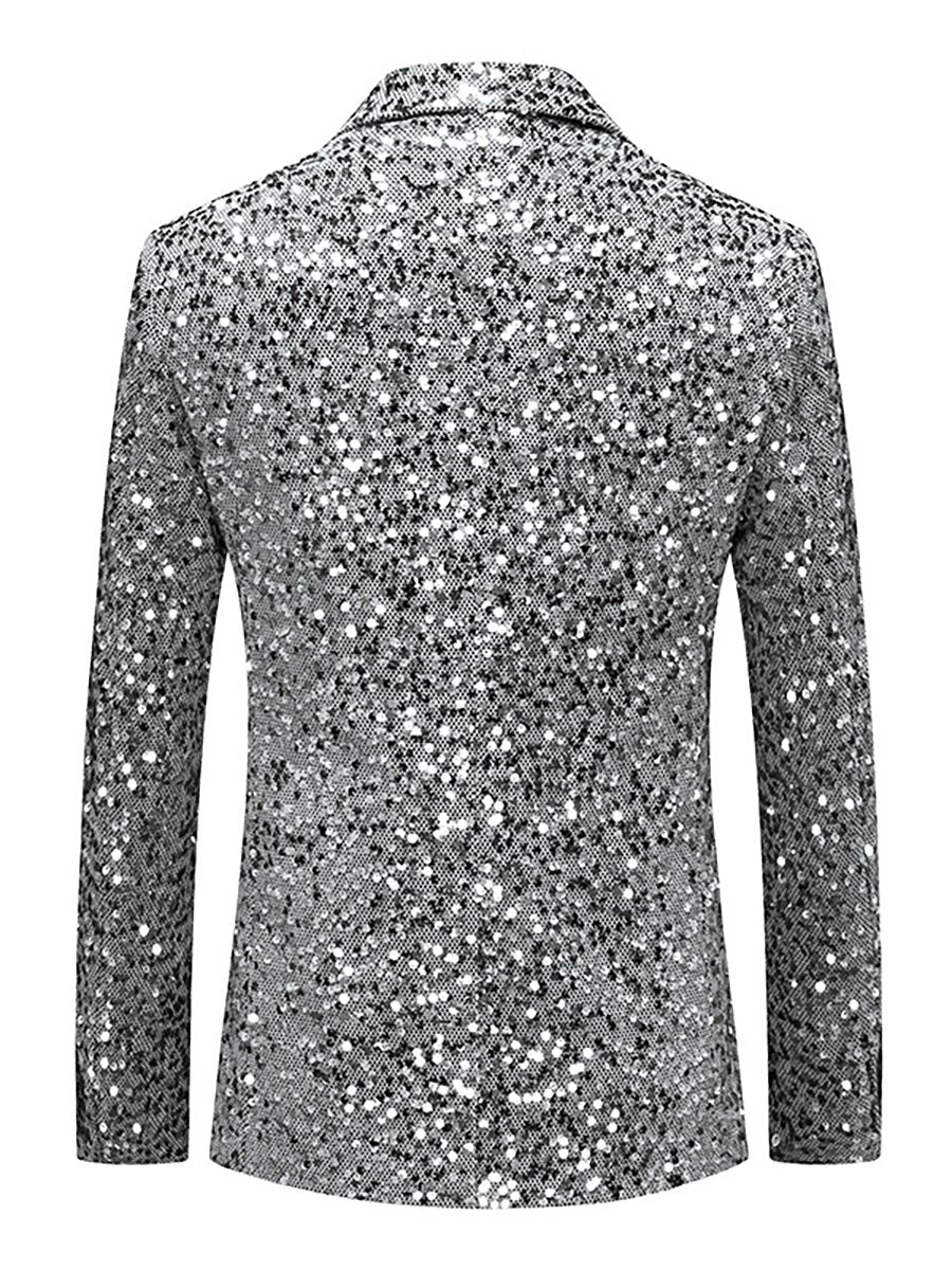 Men's Business Casual Sequin Blazer