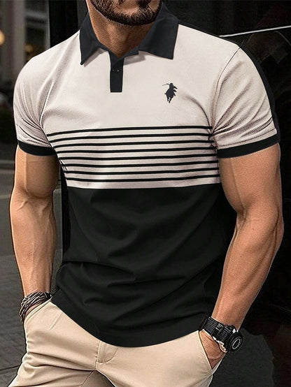Men's Printed Casual POLO Shirt