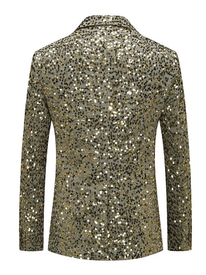 Men's Business Casual Sequin Blazer