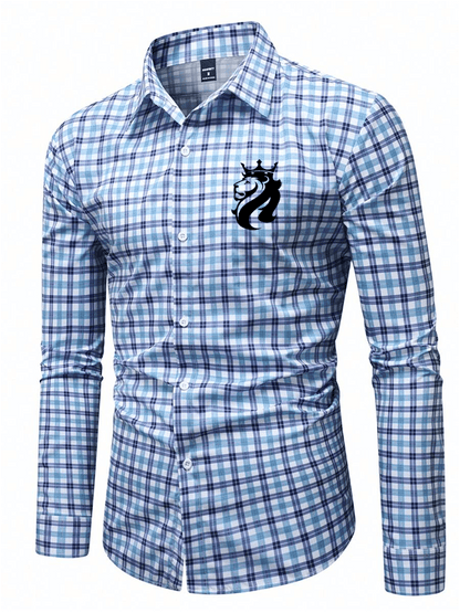 Men's Plaid Business Casual Shirt
