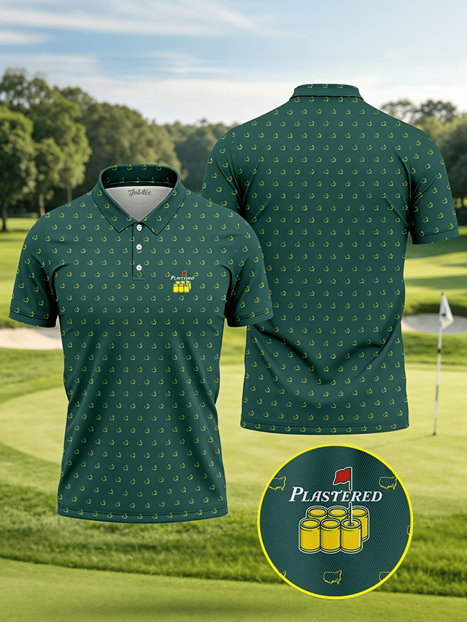 Men's Golf Print Casual Polo
