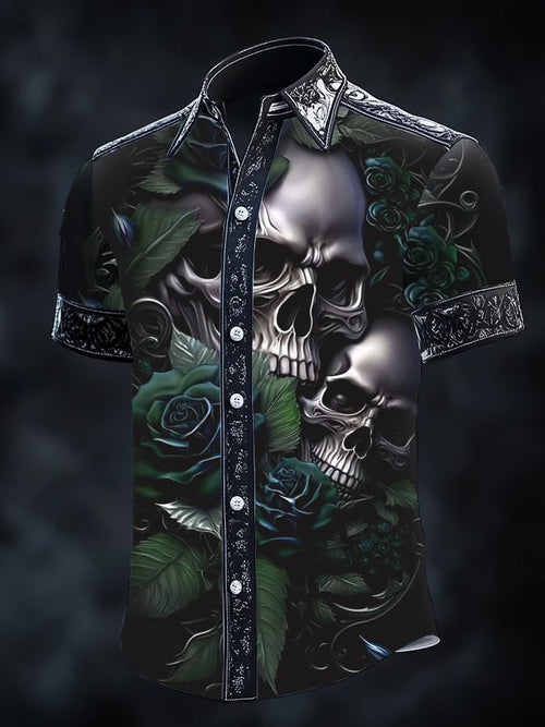 Men's Gothic Dark Short Sleeve Shirt